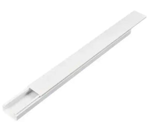 Volteck Canaleta Plástico CAN-1020A 1 Vía 10x20mm x 2mts, Adhesivo