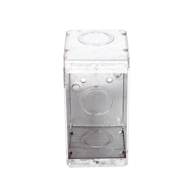 HUB-690 - Caja Multigang / 1 Gang / 2.5 in (6.35 cm) Profundidad / 8 TKO 1/2-3/4 in / 16.0 in³ / Acero Galvanizado