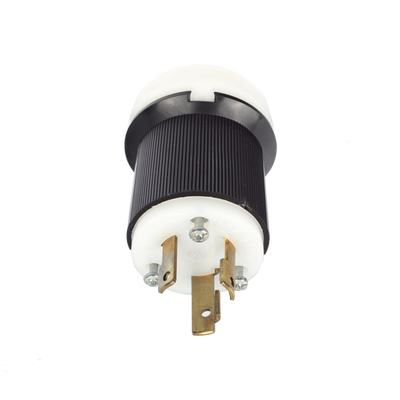 HUB-HBL-2621 - Clavija Industrial con Bloqueo de Media Vuelta / 30 A / 250 V CA / 2 Polos 3 Hilos / NEMA L6-30P / 2.75' (69.85 mm) Alto