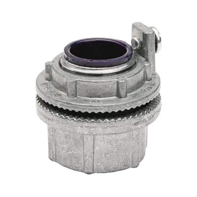 HUB-WH5-AG - Conector Myers de Aluminio de 1 1/2" con tornillo de puesta a tierra, disponible para Áreas Peligrosas Clase 1 División 2 de acuerdo con NEC 501.10.