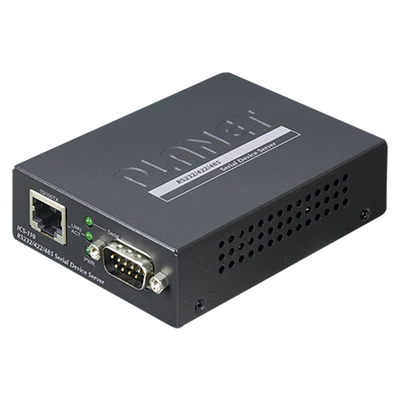ICS-110 - Convertidor de Medios Serial a Ethernet / RS-232/422/485 / 921600 bps / Fast Ethernet 10/100 / Administración Web-SNMP-Telnet / Montaje Riel DIN o Pared