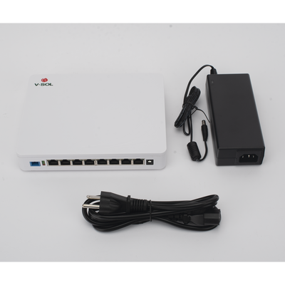 ICT3310DPS-8G2NAC - ONU Dual EPON/GPON / 8 Puertos PoE 802.3at Gigabit / Wi-Fi Doble banda 2.4 y 5 GHz / 1 Puerto SC/UPC / 130W / 0.64 x 0.52 x 0.10 ft