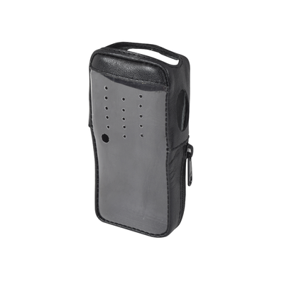 Syscom Funda de Piel Reforzada / Cubierta Frontal Transparente / Compatible con Radios Kenwood