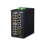 PLANET IGS-20160HPT switch Gestionado L2/L3 Gigabit Ethernet (10/100/1000) Energía sobre Ethernet (PoE) Azul, Blanco