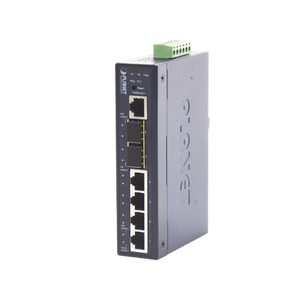 Planet Switch Industrial Administrable Capa 2 / 4 Puertos RJ45 Gigabit / 2 Puertos SFP 1G/2.5G