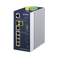 PLANET IGS-5225-4UP1T2S switch Gestionado L2+ Gigabit Ethernet (10/100/1000) Energía sobre Ethernet (PoE) Azul, Plata
