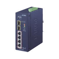 PLANET IGS-624HPT switch No administrado Gigabit Ethernet (10/100/1000) Energía sobre Ethernet (PoE) Azul