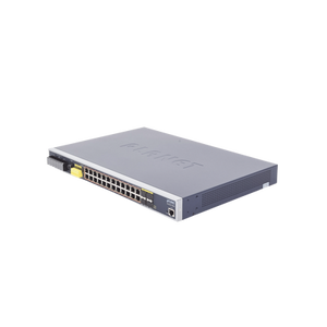 Planet Switch PoE Industrial Capa 3 / 24 Puertos Gigabit 802.3af/at / 4 SFP Compartidos