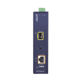 Convertidor de Medios PoE Industrial, Puerto SFP 1000BASE-SX/LX a Puerto RJ45 Gigabit con Salida PoE 802.3at (Hasta 30 W).