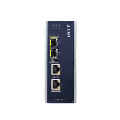 PLANET IGUP-2205AT convertidor de medio 1000 Mbit/s Multimodo, Monomodo Azul
