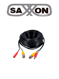 SX-WB50 SAXXON Cable coaxial siamés armado / conector bnc de video / conector de alimentación / 50 metros / 100% cobre / optimizado para cámaras 4k / uso en interior / #tvcsax