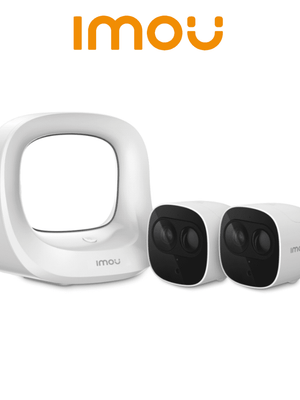 Kit de Cámaras inalámbricas Imou Cell Pro 2, 2MP, Audio Bidireccional, PIR, IR 10m, Alexa/Google, Base con Batería y WiFi