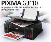 Canon G3110 Impresora Multifunción Inyección de tinta WiFi Negro