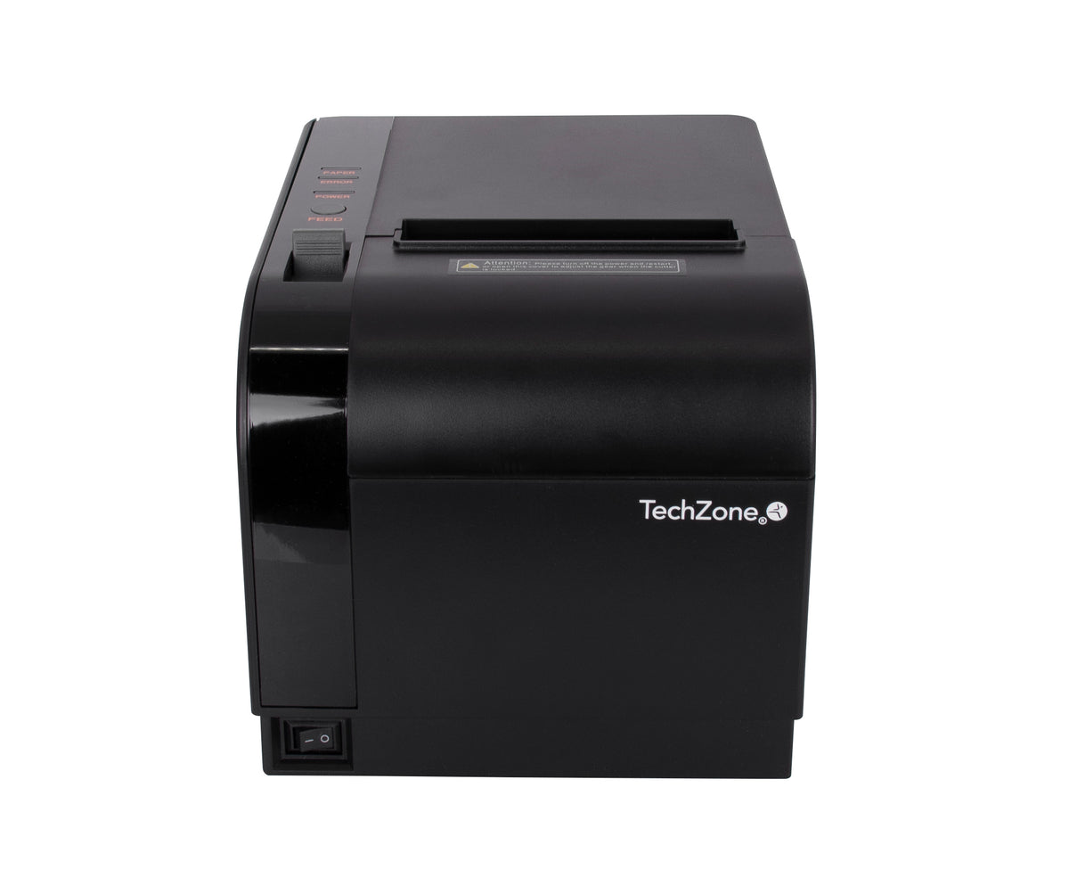 TZBE301 - Impresora Térmica TechZone TZBE301 80mm Vel 300mm/s 203dpi USB/Serial/RJ45/RJ11 Cortador Automático 1 Año Garantía