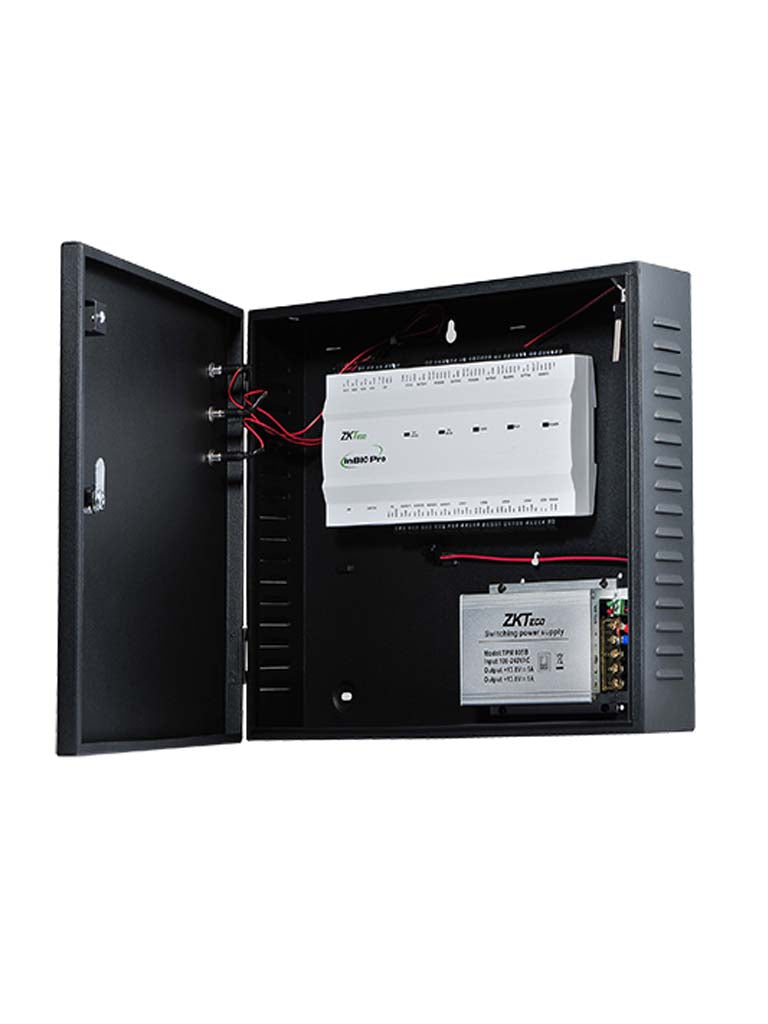Panel de Control de Acceso ZKTECO INBIO260PROB / 2 Puertas / 20 mil Huellas / Green Label / Push / Gabinete y Fuente