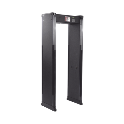 Arco Detector de Metales de 6 Zonas para Intemperie con Anclaje para Fijarse al Piso. Incluye Sensor IR para evitar falsas Alarmas / Certificado por la Administración Federal de Aviación de EE. UU. (FAA)