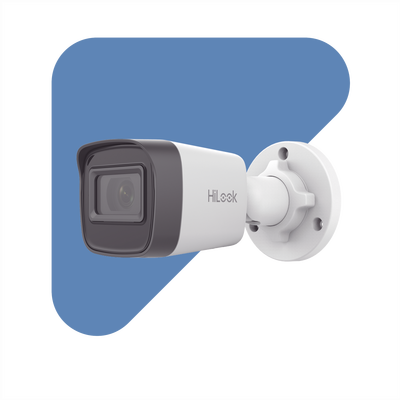 Hilook Cámara de Videovigilancia IPC-B141H-C, 4MP, Lente 2.8mm, IR 20m, PoE
