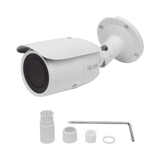 Bala IP 4 Megapixel / Lente Motorizado 2.8 - 12 mm / 30 mts IR EXIR / PoE / Exterior IP67 / WDR 120 dB / Micro SD / ONVIF