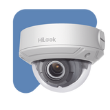 HiLook Series / Domo IP 4 Megapixel / 30 mts IR / Exterior IP67 / PoE / WDR 120 dB / Lente Motorizado 2.8-12 mm / IK10 / MicroSD