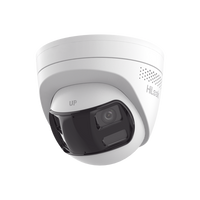 [Dual Light] Turret IP 6 Megapixel / Imagen Panorámica 180°/ PoE / Micrófono y Bocina Integrado / Exterior IP67 / Audio Bidireccional / Alarma Visual