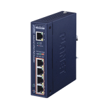 PLANET IPOE-E174 ampliador de red Transmisor de red Azul 10, 1000, 100 Mbit/s