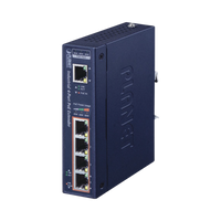 PLANET IPOE-E174 ampliador de red Transmisor de red Azul 10, 1000, 100 Mbit/s