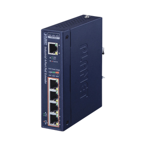 PLANET IPOE-E174 ampliador de red Transmisor de red Azul 10, 1000, 100 Mbit/s