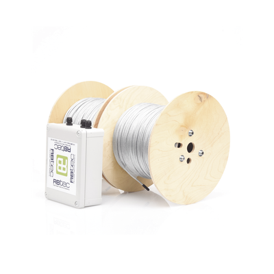 IROC-2Z-1000-V2 - Kit de Cable Sensor Perimetral para Cerca Ciclonicas IRONCLAD / 610 METROS DE PROTECCION / 2 ZONAS; 305 METROS POR ZONA / Sin Falsas Alarmas por Viento / TODO Incluido/ TARJETA LPU400/ Calibración por Software