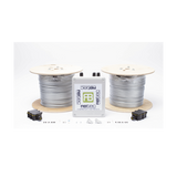 IROC-2Z-1000-V2 - Kit de Cable Sensor Perimetral para Cerca Ciclonicas IRONCLAD / 610 METROS DE PROTECCION / 2 ZONAS; 305 METROS POR ZONA / Sin Falsas Alarmas por Viento / TODO Incluido/ TARJETA LPU400/ Calibración por Software