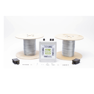 IROC-2Z-250-V2 - Kit de Cable Sensor Para Cerca Ciclonica IRONCLAD / 150 METROS / 2 ZONAS; 75 METROS POR ZONA / Sin Falsas Alarmas por Viento / TODO Incluido/TARJETA L