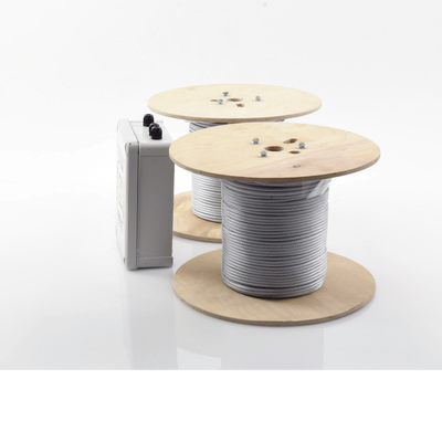 IROC-2Z-500-V2 - Kit de Cable Sensor Perimetral Para Cercas Ciclonicas IRONCLAD/ 305 METROS / 2 ZONAS; 152 METROS POR ZONA / Sin Falsas Alarmas por Viento / TODO Incluido TARJETA LPU400/ Calibración por Software