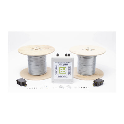IROC-2Z-500-V2 - Kit de Cable Sensor Perimetral Para Cercas Ciclonicas IRONCLAD/ 305 METROS / 2 ZONAS; 152 METROS POR ZONA / Sin Falsas Alarmas por Viento / TODO Incluido TARJETA LPU400/ Calibración por Software