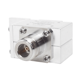 Protector Coaxial RF / 125-1000 MHz / 50 Ω / Conectores N Hembra / Bloqueo DC / 40 kA