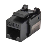 Intellinet Jack Keystone Cat6a FastPunch módulos de conectores de red Plano Negro IDC RJ-45