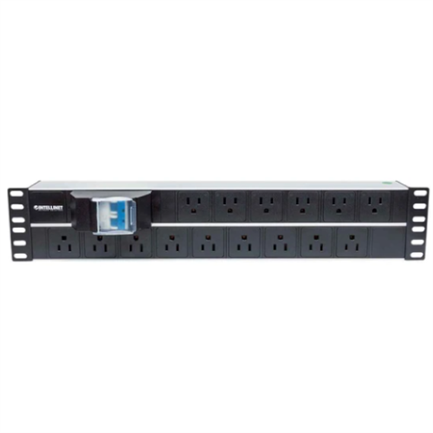 Barra PDU Intellinet Multicontactos 15 Montaje 2U Rack 19" Enchufes Tipo EU (NEMA 5)