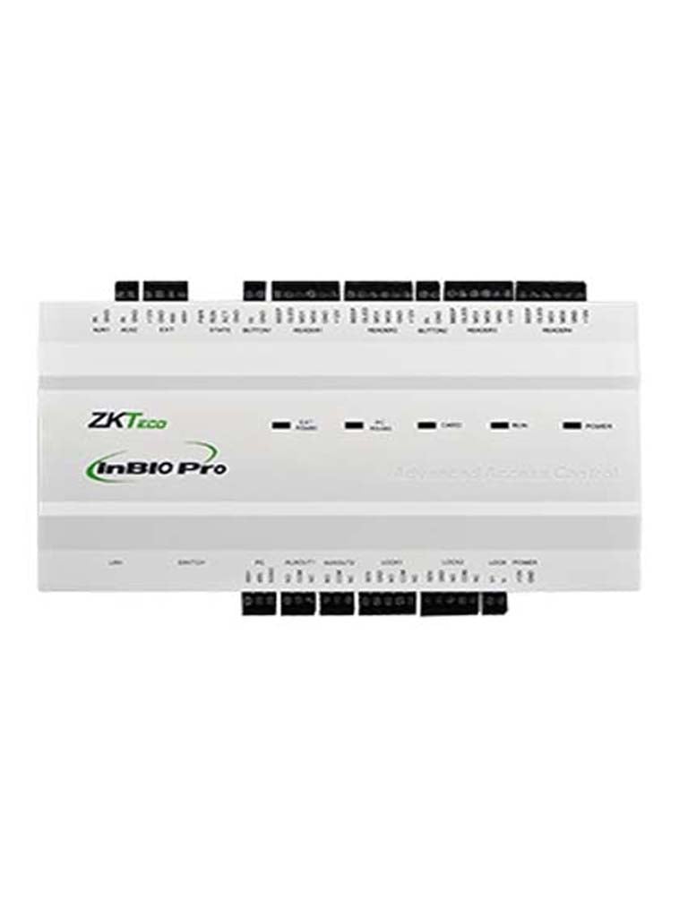 Panel de Control de Acceso ZKTECO INBIO260PRO / 2 Puertas / 20 Mil Huellas / Push / Green Label / Licencia