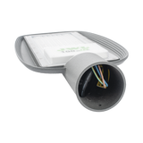 Luminaria LED  de 100 W / 100 - 265 V CA~50/60 Hz / Fotocelda  / Color Blanco/ Dimensiones 200 x 465 x 78 mm / Ángulo de Luz 135°.