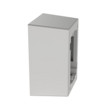 Caja de Pared Superficial de 1 Pieza, Uso Universal con Placas de Pared, con Cinta Adhesiva, Color Blanco