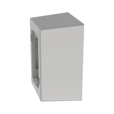 Caja de Pared Superficial de 1 Pieza, Uso Universal con Placas de Pared, con Cinta Adhesiva, Color Blanco