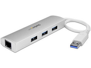 Hub 3 Puertos USB 3.0 con Adaptador Ethernet Gigabit, Plug and Play, 1000Mbps