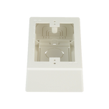 Caja de Pared Superficial, Uso Universal con Placas de Pared, con Cinta Adhesiva, Color Blanco Mate