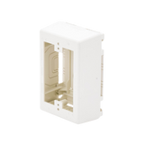 Caja de Pared Superficial, Uso Universal con Placas de Pared, con Cinta Adhesiva, Color Blanco Mate