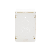Caja de Pared Superficial, Uso Universal con Placas de Pared, con Cinta Adhesiva, Color Blanco Mate