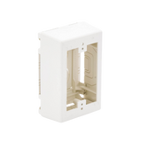 Caja de Pared Superficial, Uso Universal con Placas de Pared, con Cinta Adhesiva, Color Blanco Mate