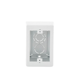 Caja de Pared Superficial, Uso Universal con Placas de Pared, con Cinta Adhesiva, Color Blanco