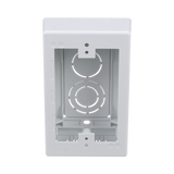 Caja de Pared Superficial, Uso Universal con Placas de Pared, con Cinta Adhesiva, Color Blanco