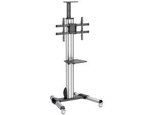 Carro de Transporte para Televisor de 32 a 70 Pulgadas, Plegable, 4 Ruedas Giratorias, Acero Resistente
