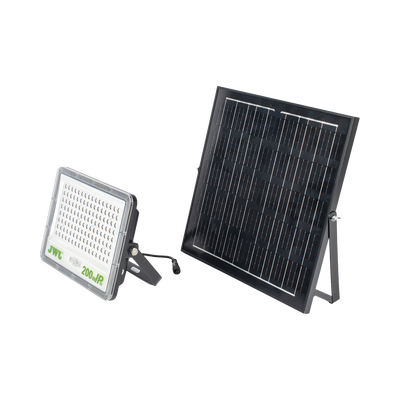 Reflector de 200 W con Panel Solar  /  Batería 3.2  V CD / T.C.C. 6 500 K / IP65.