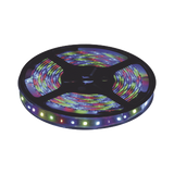 Tira Led Multicolor de 5 m / Uso Exterior / Potencia 22 W / 900 lm/ 12 V CD / Necesario transformador  (No incluido).