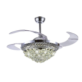 JWJ JLV-041 ventilador Transparente, Blanco